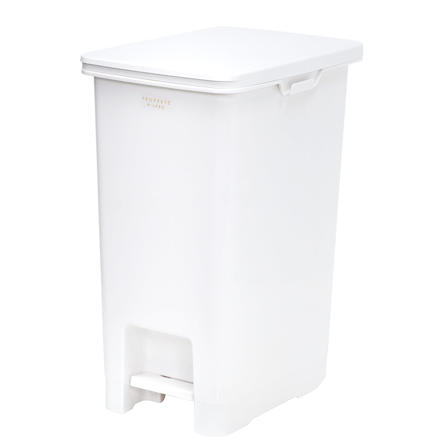 天馬 ペダル式 ゴミ箱 フタ キャスター付き 30L ホワイト ELP-PP30 PROPRETÉ×e-LABO商品画像