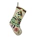 Alice Doria 21“ Handmade Hooked Christmas Stocking with Gift Boxes Under Christmas Tree Pattern