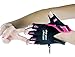 Women Gym Gloves Protect Your Hands & Improve Your Grip - Pink & Black Weightlifting Gloves - Easy to Pull On & Off - Adjustable Fit (Pink, Medium)