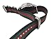 ArtStyle Watch Band with Colorful Nylon Material Strap and Heavy Duty Brushed Buckle (Black/Green/Red, 20mm)