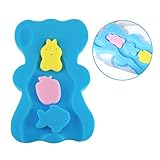 Soft Infant Baby Bath Sponge Cushion Anti Bacterial and Skid Proof Baby Bath Mat Newborn Odor Free