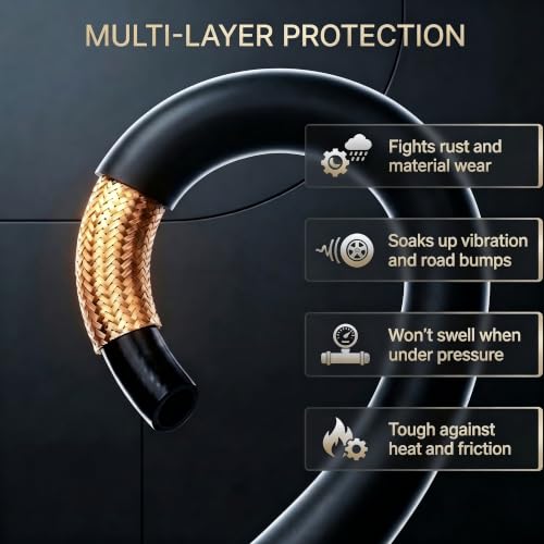 Power Steering Pressure Hose Line Assembly Compatible with BMW E46 Series 325Ci photo 11