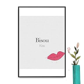 Framed Canvas Wall Art for Living Room, Bedroom French Quotes Canvas Prints for Modern Home Decoration Ready to Hang - 16"x24" inches