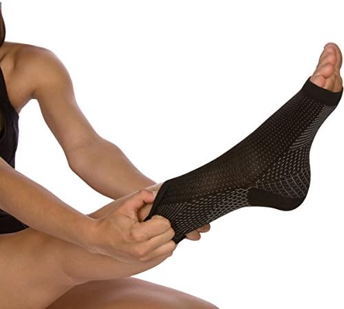 CopperActiveSox (3 Pair) Plantar Fasciitis Compression Sleeves Arch, Heel, Ankle, Achilles Support Socks