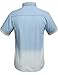 SSLR Mens Denim Shirts Casual Short Sleeve Button Up Shirts for Men (X-Large, Blue)