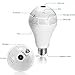 Lenyes Light Bulb Camera 960P Security Hidden with Night Visions Motion Detection HD 360 Panoramic Security System Camera,1.3MP(White)