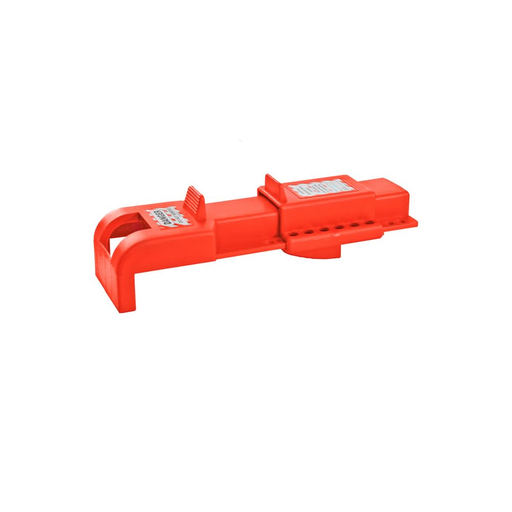 Lockout Tagout Butterfly Valve Lockout Device - Fits Lever Widths 8mm-45mm - Heavy-Duty Polypropylene, Chemical & Temperature Resistant - Industrial LOTO Safety for Valves, Maintenance & Shutdowns