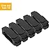 Shoe Slot Plastic Adjustable Space Saver Shoe Rack Organizer-Set of 10 Black
