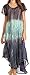 Sakkas Samira Color Block Printed Sheer Cap Sleeve Relaxed Fit Dress | Cover Up