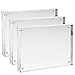 Sooyee 3 Pack 5X7 Acrylic Frames, Clear,Magnetic Photo Frame, Double Sided Frameless Standing in Desktop Picture Display(10 + 10MM Thickness)