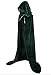 TULIPTREND Unisex Hooded Cloak Cosplay Costume Party Cape, Medium, Hunter Green