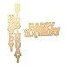Zeroyoyo Gold Metal Happy Birthday Word Cutting Dies Stencil DIY Scrapbooking Template Decor Card Making