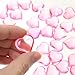 Tatuo 160 Pieces Acrylic Heart Decoration Valentine's Day Heart Ornaments for Vase Fillers and Table Scatter, 0.9 Inch (Pink)