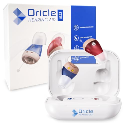 Photo 1 of Oricle Standard 2.0 Hearing Aids for Seniors - Oricle Hearing Aids for Adults with Advanced Noise Cancellation - Easy Volume Control with Portable Charging Case