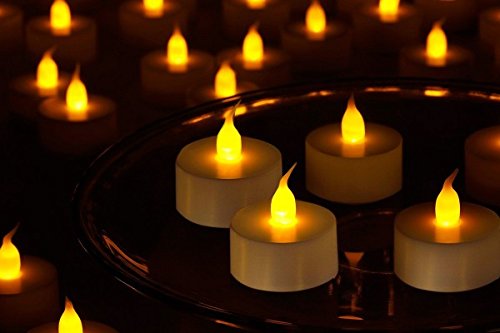 GOYAL Flameless Maple LED Tealight (Yellow) - Set of 6