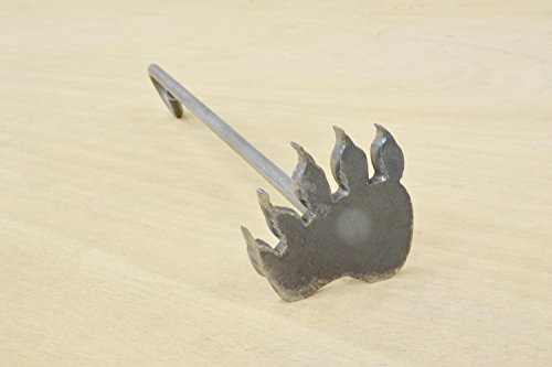The Leather Guy Bear Track Branding Iron Steak Brands American Steel Iron Bear Paw Print