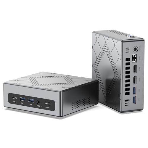 NiPoGi CK10 Mini PC W11 Pro Ιntel Core i5 12600H(12C/16T,4,5GHz,18MB Cache) Mini Computer 16GB RAM 3200MHz 512GB M.2 NVMe SSD, WiFi6/BT5.2/2*HDMI+ 1*VGA Triple 4K UHD Display/Type C/RJ45