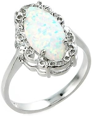925 Sterling Silver Statement Solitaire Ring (Size 7.25)
