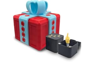 RTSQYCB Annoying Gift Box with Screws, Really Annoying Gift Box, Annoying Gift Box with Just for You Finger in a Box, Surprise Funny Prank Box (Red Blue,L+Finger Box)