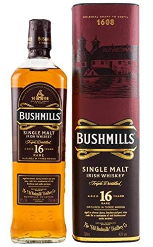 Bushmills 16 Jahre irischer Single Malt Whiskey + Irish Whiskey Truffles – Bild 3