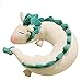 xiaochouyu Cute Little White Dragon U-Shaped Pillow Neck Pillow Japanese Animation by U-Shape Pillow