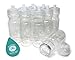 Rolling Sands 24 Ounce BPA-Free Clear Plastic Water Bottles, Set of 10, Made in USA
