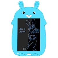 LCD Writing Tablet, 8.5inch Cute Rabbit Drawing Tablet Doodle Board for Kids, Portable Reusable Erasable Ewriter, Electronic Digital Notepad for School, Office, Fridge (Blue)