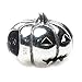 Halloween Jack-o-Lantern Pumpkin .925 Sterling Silver Bead Charm