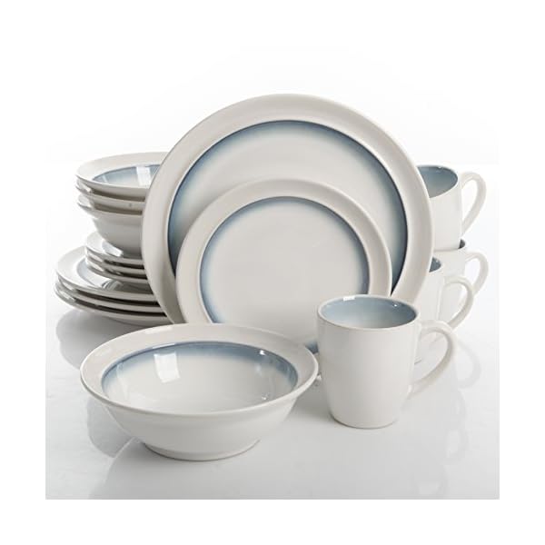 Gibson Elite Lawson Round Reactive Glaze Stoneware Dinnerware Set