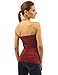 PattyBoutik Women Halter Drape Front Twinset Top (Burgundy Medium)