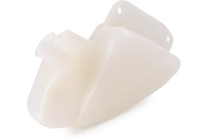 Mallofusa Motorcycle Radiator Water Coolant Reservoir Overflow Tank Replacement Compatible for Yamaha YZF-R6 2006 2007 2008 2009 2010 2011 2012 2013 2014 White