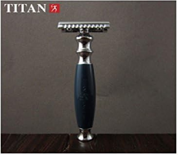 Safety Razor - Titan T style. Classic Blue Handle. Fast Shipping WM00025