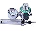 Argon Regulator with Flow Meter TIG Welder MIG Welding CO2 Regulator 0 to 30 L/MIN 0-25 MPA Pressure Gauge CGA580 Inlet Connection Gas Welding Regulator Built-in Flow Meter MDC99002