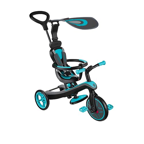 - EXPLORER TRIKE 4 en 1 - Tricycle évolutif & draisienne pour les tout-petits âgés de 10m+ à 5 ans + , Bleu Canard