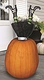 Darice Halloween Decor Mini Witch Legs Yard Pick Stake Purple Skirt
