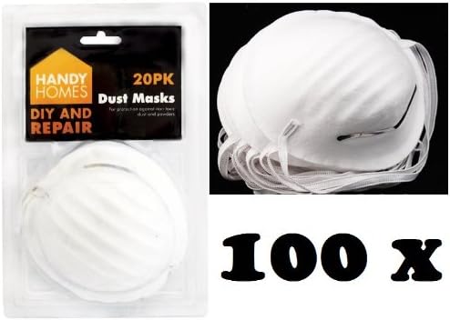 100 Nuisance Dust Mask Disposable Cleaning Molded Face Masks Respirator