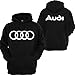 Audi Hoodie Sport Cars JDM dope Audi TT Quattro Turbo Illest Boost Sweatshirt Red