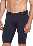 Jockey Men's Underwear Microfiber Performance Quad Short - 2 Pack, black, L