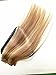 TheFashionWay Brazilian Human Hair Extensions Clip in Silky Straight Weft Remy Virgin Hair (22 inches, #12P613)