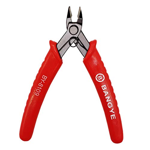 Wire Cutter - Flush Cutter Micro Shear Wire Cutters Precision Side Cutters 45 Degree for Electronics Aluminum Jewelry 3D Printer, 5inch