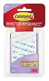 Command Party Small Clear Mounting Strips, 18-Strips (17807CLR-ES)