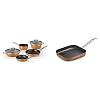 Monix-Copper-Bateria-5-piezas-aluminio-forjado-antiadherente-sin-PFOA-apto-todo-tipo-de-cocinas-incluso-induccion