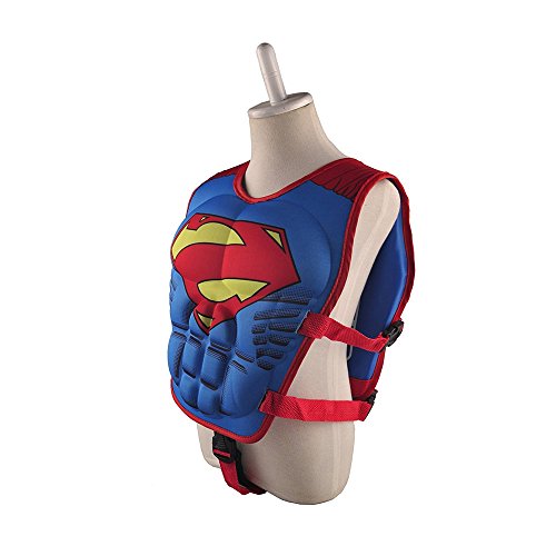Hotlive Children's life jacket, Superman Buoyancy Aid Vest with adjustable buckle,for Kid weighing 26 to 55 pounds aged 2-8 years to learn swimming assist equipment