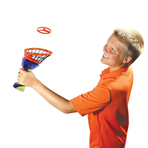 ZoomO Flying Disc Launcher w/Catch Net Catch and Shoot Plastic Discs