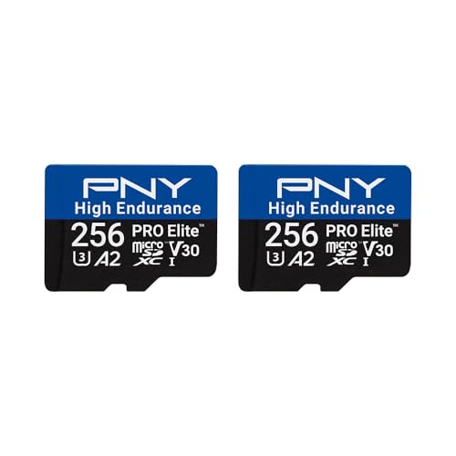PNY 256GB PRO Elite High Endurance microSDXC Flash Memory Card 2-Pack