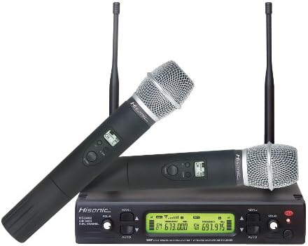 Hisonic HSU482H 48-Channel Dual UHF 600MHz Wireless Microphone, FCC Certified