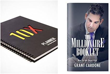 10X Planner by Grant Cardone Bundle with Grant Cardone The Millionaire Booklet: How to Get Super Rich