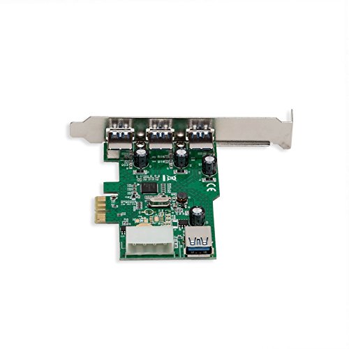 Syba 4 Port USB 3.0 Pcie 2.0 X1 Controller Card Components Other SD-PEX20137