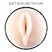 ZEMALIA Z-Chamber Plus Hands-Free Vagina Pocket Male Masturbators Cup Sex Toys for Male Realistic Textured Male Masturbation Discreetly Packed (Black)