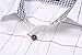 COOFANDY Men's Business Dress Shirt Untucked Fashion Collared Long Sleeve Plaid Button Down Shirts Casual Patterned Dress Shirt White XXL 2XL